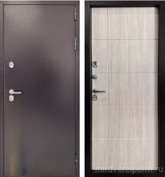 Страж 3К Тепло Лиственница темная, Лиственница крем, Бетон Серый