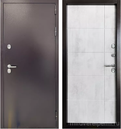 Страж 3К Тепло Лиственница темная, Лиственница крем, Бетон Серый