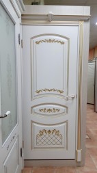 Алина ДГ Слоновая Кость/Патина Золото