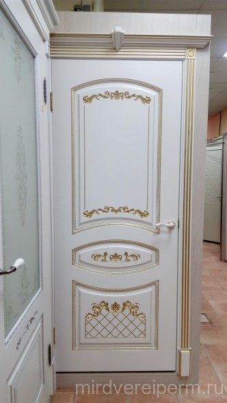 Алина ДГ Слоновая Кость/Патина Золото