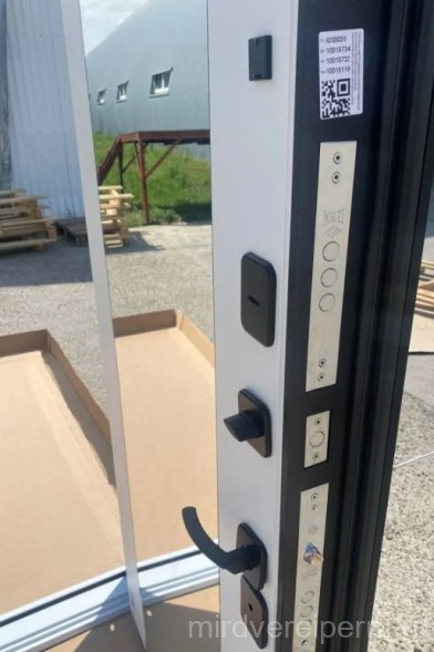 Luxor 2МДФ Ромбы Вертикаль/Зеркало Эмалит Белый