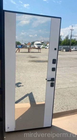 Luxor 2МДФ Ромбы Вертикаль/Зеркало Эмалит Белый