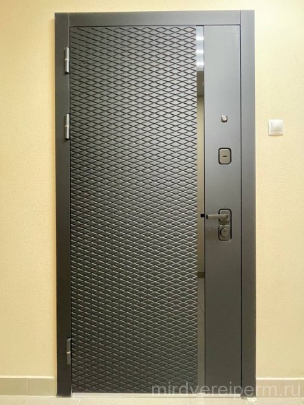 Luxor 2МДФ Ромбы Вертикаль/Зеркало Эмалит Белый