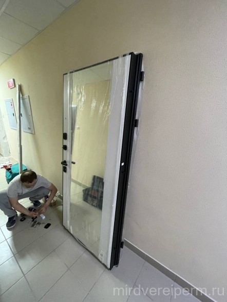 Luxor 2МДФ Ромбы Вертикаль/Зеркало Эмалит Белый