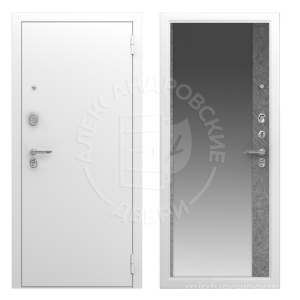 Alexdoors 3K PRO Магнум Бетон урбан индиго, Зеркало