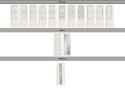 Межкомнатная дверь с пескоструйным рисунком на выбор