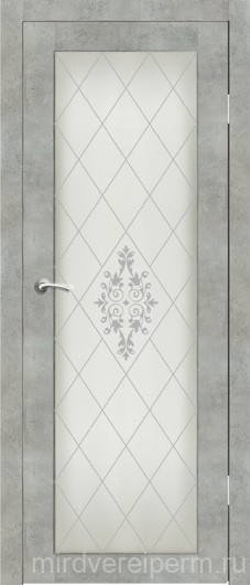 Межкомнатная дверь с пескоструйным рисунком на выбор
