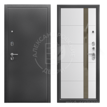 Alexdoors 3К Сирма Эмалит арктик, Лакобель черный