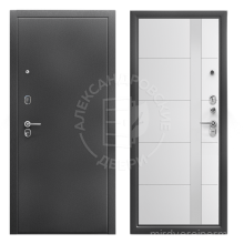 Alexdoors 3К Сирма Эмалит арктик, Лакобель черный