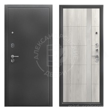Alexdoors 3К Сирма Эмалит арктик, Лакобель черный