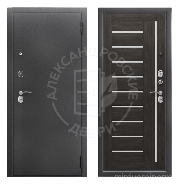 Входная дверь 3К Антик серебро Диана