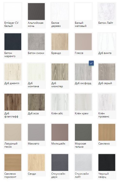 Глухая гладкая 