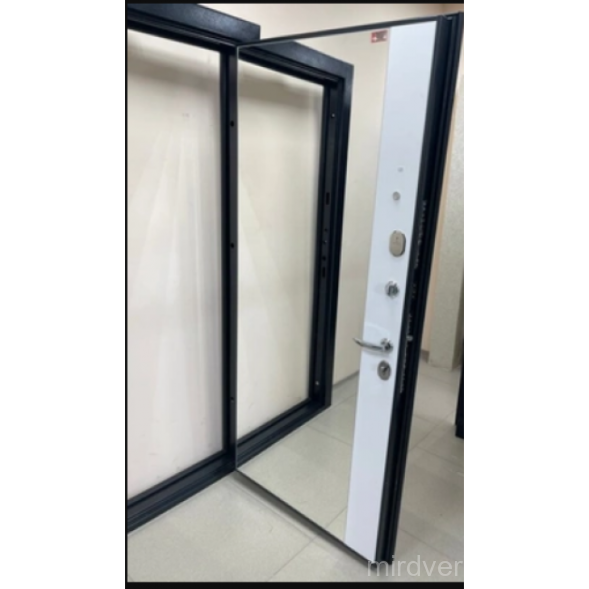 9см Серебро Зеркало Эмалит белый