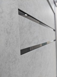 PALERMO 104 Бетон светлый, Бетон тёмный (Чёрное стекло) 