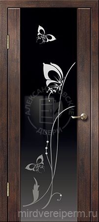 Межкомнатная дверь Триплекс с рисунком