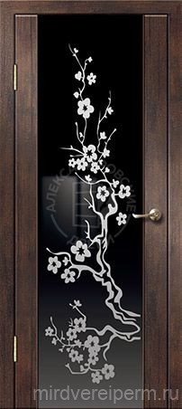Межкомнатная дверь Триплекс с рисунком
