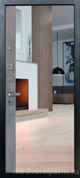 Страж 3К Люкс 05 Бетон Серый Зеркало 3/4