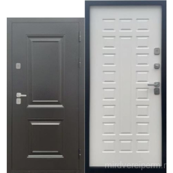 ТЕРМО 120 Букле темно-серый/МДФ Белый