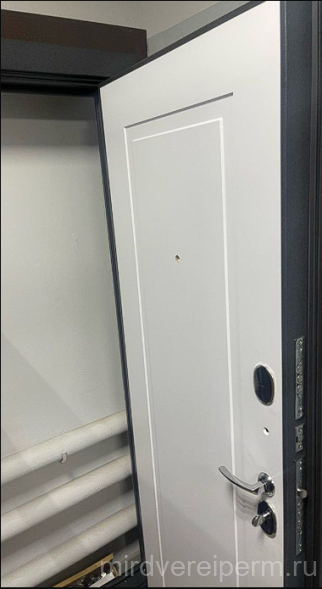 Дверь стальная Бронекс YoDoors-2 Букле графит-Velluto Bianco