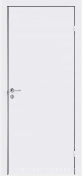 Финская дверь крашенная Белая/Серая 