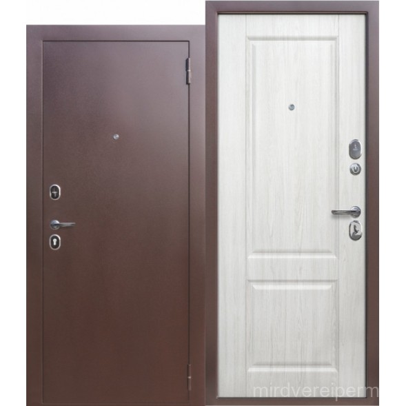 ДС-75 Антик Медь/Эмма Белый Ясень, Шагрень Черная