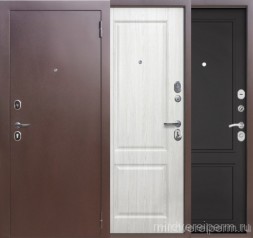 ДС-75 Антик Медь/Эмма Белый Ясень, Шагрень Черная