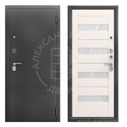 Alexdoors 3K Милана Белая лиственница, Лакобель белый