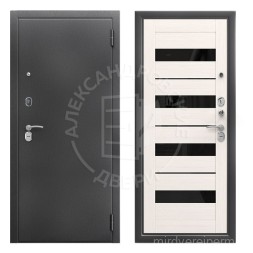 Alexdoors 3K Милана Белая лиственница, Лакобель белый