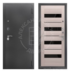 Alexdoors 3K Милана Белая лиственница, Лакобель белый