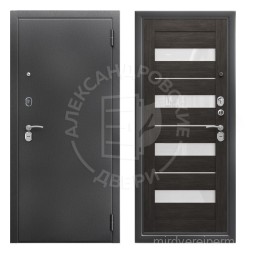 Alexdoors 3K Милана Белая лиственница, Лакобель белый