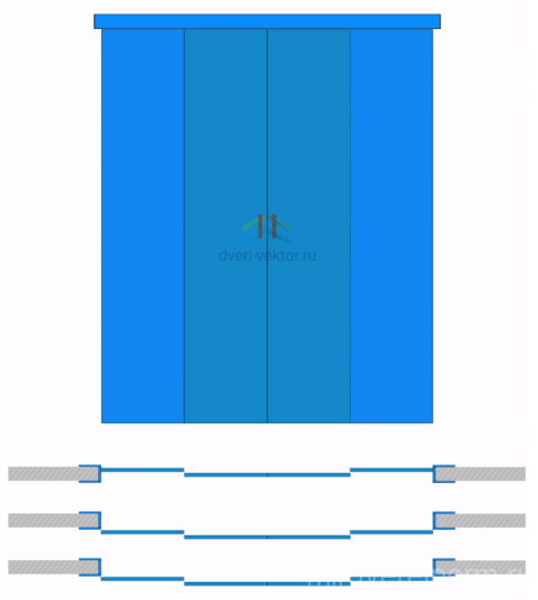 Межкомнатная перегородка Optima Porte, 104 B