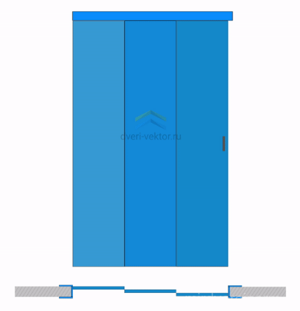 Межкомнатная перегородка Optima Porte, 104 B