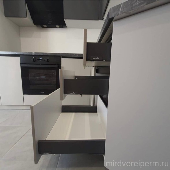 Кухня в сером цвете