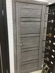 PALERMO 19 Дуб Дымчатый, Жемчужный (чёрное стекло)