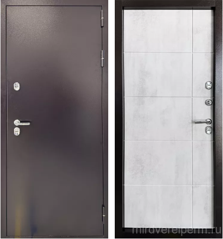 Страж 3К Тепло Лиственница темная, Лиственница крем, Бетон Серый