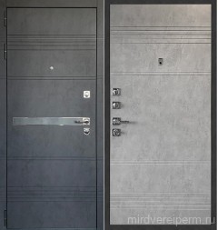 Страж МДФ/МДФ URBAN 3K Бетон Графит/Бетон Светлый