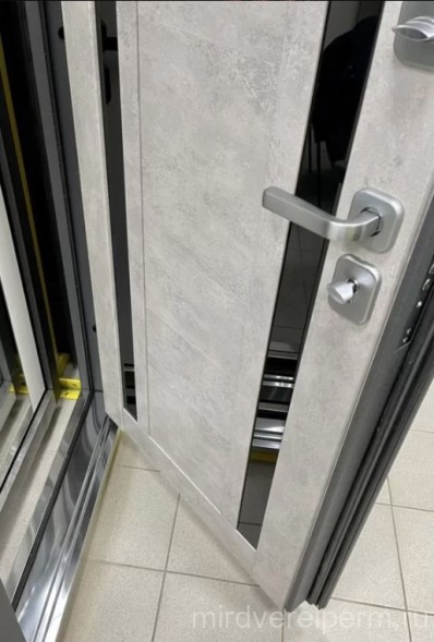 Luxor 2мм  Муар Антрацит Микс Темный/ Бетон Серый Царга (стекло Лакобель)