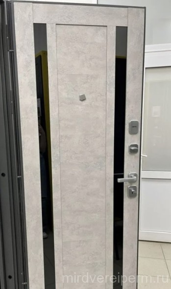 Luxor 2мм  Муар Антрацит Микс Темный/ Бетон Серый Царга (стекло Лакобель)